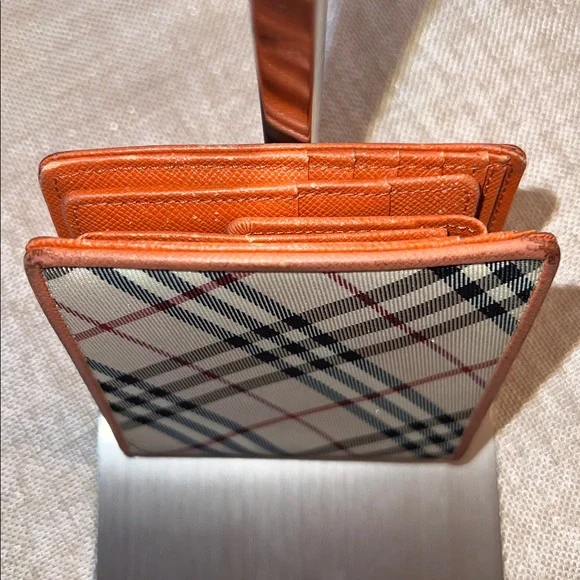 Burberry Checkered Canvas and Leather Wallet - Picture 14 of 17